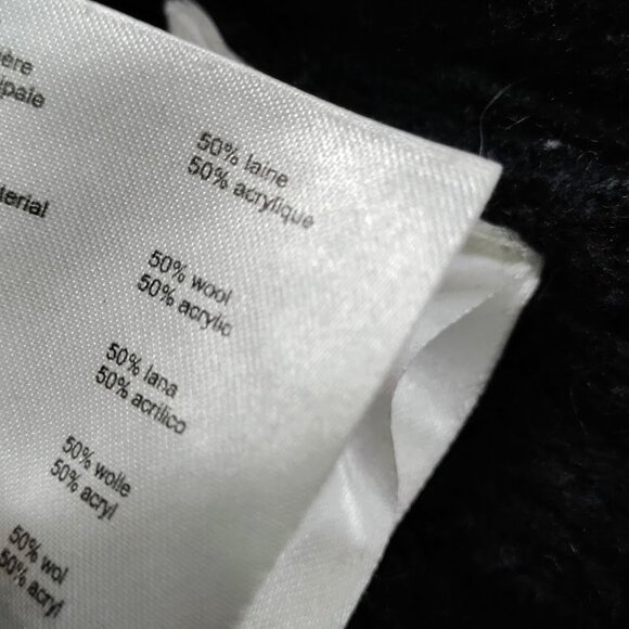 Maje made in Italy Womens Black Cable Knit Cardigan Sweater L - Picture 9 of 11